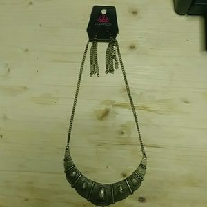 Paparazzi ear ring and necklace